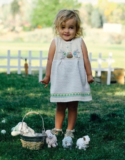 Easter Dress with bunnies 