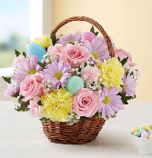 Easter Egg Basket Flower Arrangement