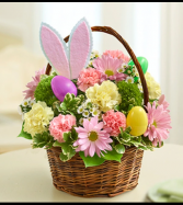 Easter Egg Basket with Bunny Ears Arrangement