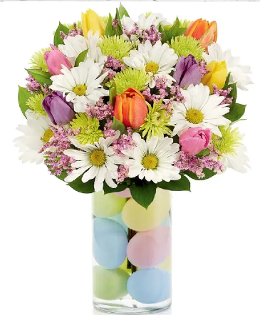 Easter Egg-cellence Fresh Flowers in Elyria, OH | PUFFER'S FLORAL SHOPPE, INC.