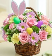 Easter Egg Floral Basket  