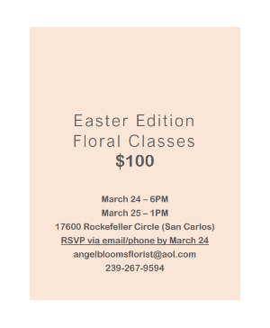 Easter Floral Workshop - March 24/25 
