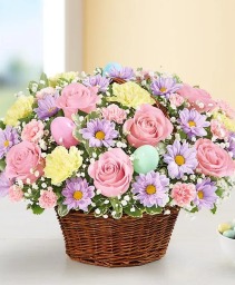 Easter Fresh Floral Basket  
