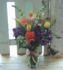 Easter in Bloom Vase arrangement in North Adams, MA | MOUNT WILLIAMS GREENHOUSES INC Easter in Bloom Vase arrangement in North Adams, MA | MOUNT WILLIAMS GREENHOUSES INC