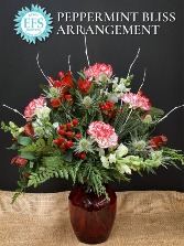 EFS's Peppermint Bliss Vase Arrangement