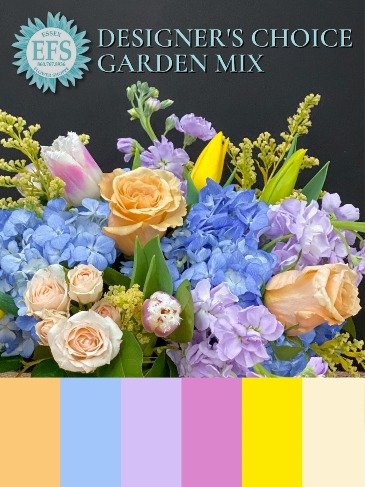 Spring Garden Mix Designer's Choice Arrangement in Essex, CT | ESSEX FLOWER SHOPPE & GREENHOUSE