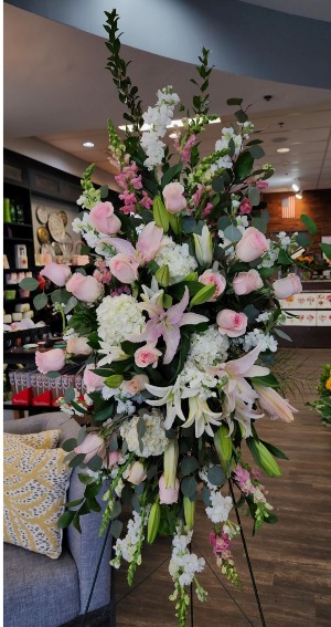 Elegance in Pink Standing Spray