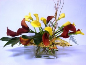 Elegance Mini Calla Lily  Modern Colorfull vase