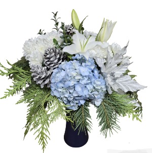 Elegance of Winter Vase Arrangement