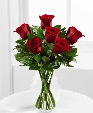 Elegant 1/2 Dz. Red Rose Red Rose Arrangement