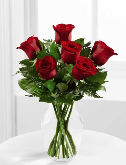 Elegant 1/2 Dz. Red Roses Red Rose Arrangement  