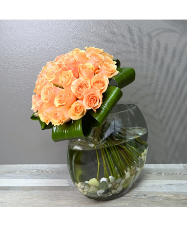 Elegant 3 Dozen Peach Rose Arrangement in Henderson, NV | FLOWERS OF THE FIELD Elegant 3 Dozen Peach Rose Arrangement in Henderson, NV | FLOWERS OF THE FIELD