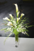 ELEGANT CALLA LILLIES IN TALL VASE LARGE