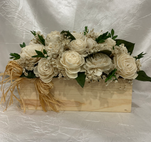 Elegant Centerpiece - Wood Flowers 