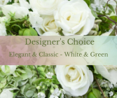 Elegant & Classic in White & Green 