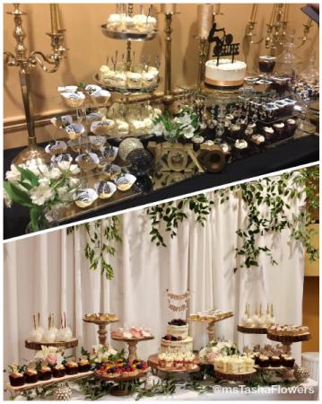 Elegant Dessert Tables Party or Reception Decor in Baltimore, MD | Tasha Flowers-Your Personal Florist