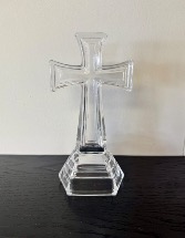 Elegant Glass Cross 8" 