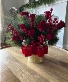 Elegant Holiday Flowers Floral Arrangement in Ceramic Vase