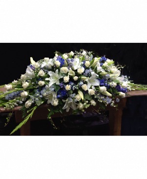 Elegant in Blue Casket Spray Casket spray 