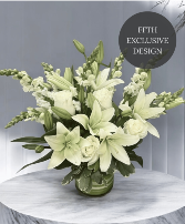 Elegant in White Flower Arrangement