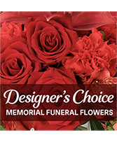 Elegant Memorial Florals Designer's Choice