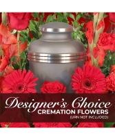 Elegant Memorial Florals Cremation Designer's Choice   (urn not included) 