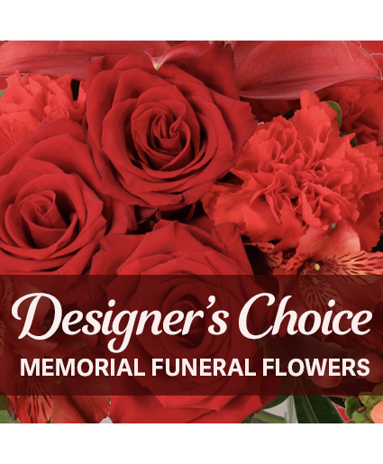 Elegant Memorial Florals Designer's Choice
