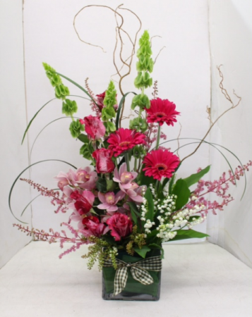 Elegant Orchids Cube Contemporary