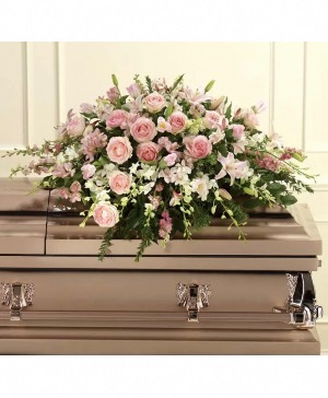 Elegant pink casket 