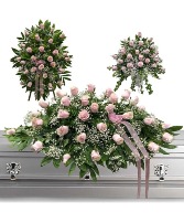 Elegant Pink Rose 3 pc set 3 pc set