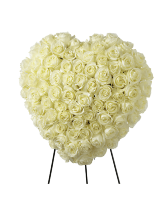 Elegant Remembrance Heart Standing Spray