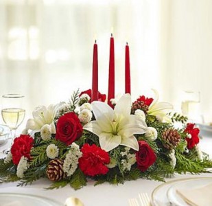 Elegant Table Centerpiece  Christmas