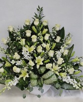 Elegant white floral arrangement