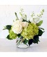 Elegant White & Green Vase Arrangement 