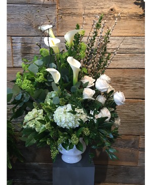 Elegant White Lilies Arrangement