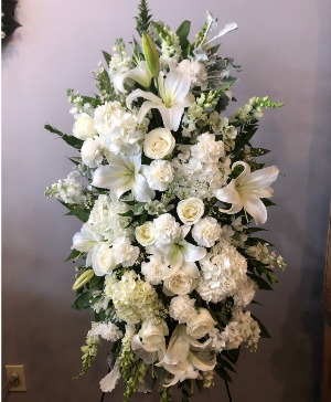 Owen's Elegant White Standing Spray