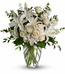 Elegant White Vase Vase Arrangement