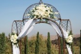 ELEGANT WHITE  Wedding Ceremony Flowers