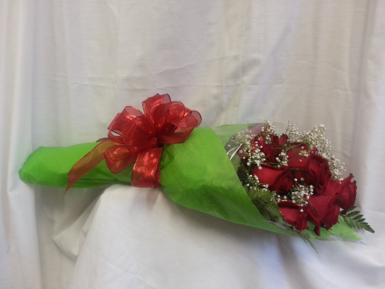 Elegant Wrapped Roses 