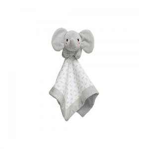 Elephant Lovey Blanket, Gray 