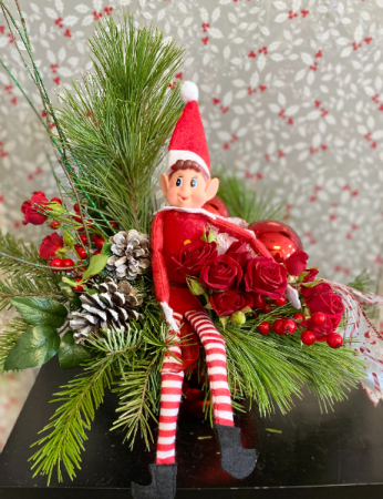 elf in the flowers Flower Arrangement