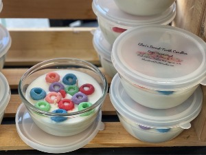 Elsa's Sweet Tooth Candles Fruit Loops Gift