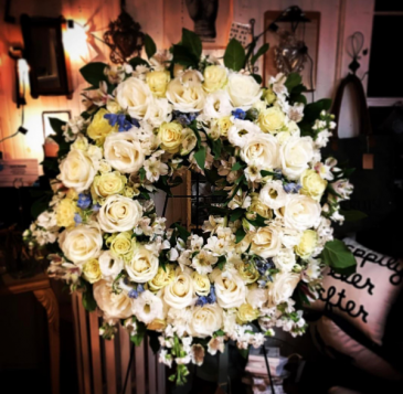 Elysian Fields Sympathy Wreath in Bay Saint Louis, MS | The French Potager