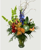 Ember & Indigo Vase Arrangement 