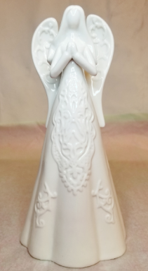 Embossed White Praying Angel Gift
