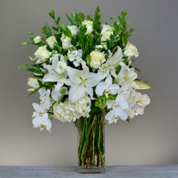 Embrace of Purity Arrangement in Croton On Hudson, NY | Cooke's Little Shoppe Of Flowers