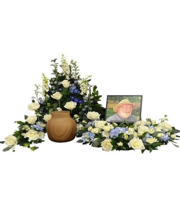 Embracing Memories Cremation Urn Arr. Sympathy in Lewiston, ME | BLAIS FLOWERS & GARDEN CENTER