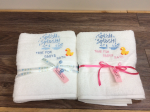 Embroidered Baby bath towels Gift items