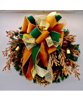 Emerald Harvest Elegance Wreath