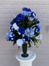 "Emma" Cemetery Vase Silk arrangement
